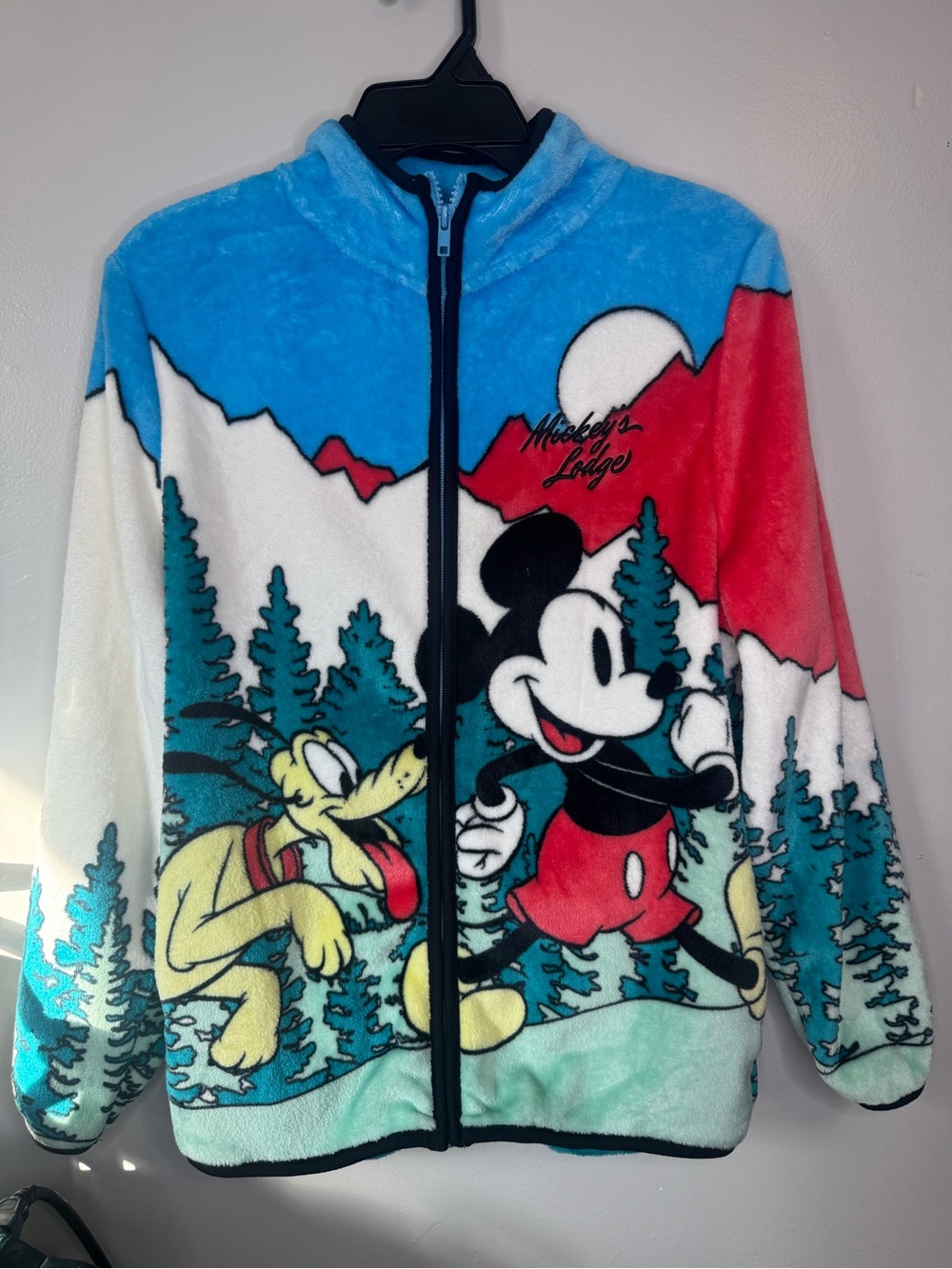 Mickey Mouse Plush Zip-Up Jacket - Multicolor